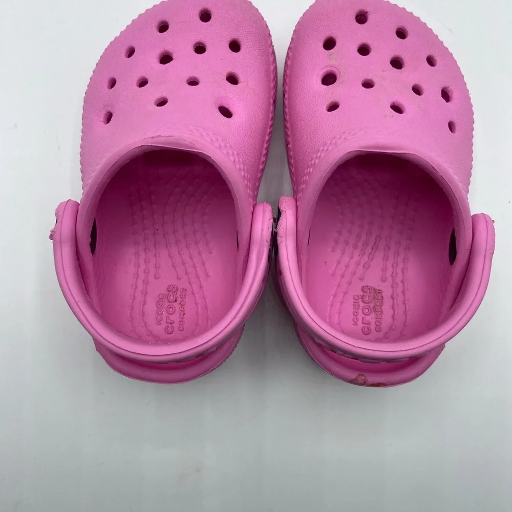 CROCS Pink Water Shoes with Perforated Design